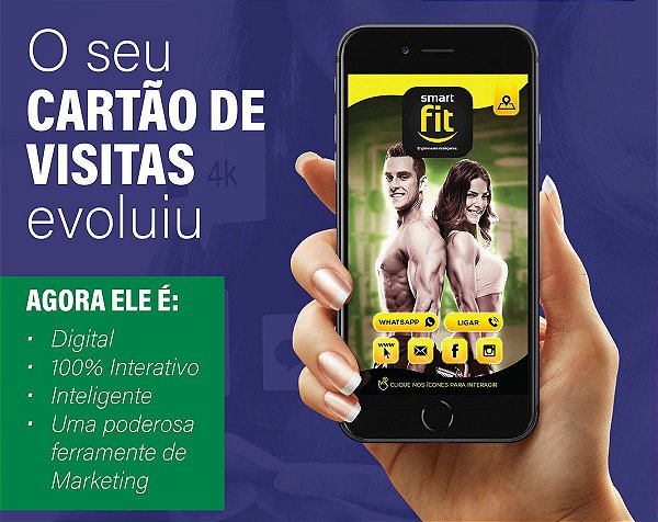 Cartão de Visitas Digital Interativo