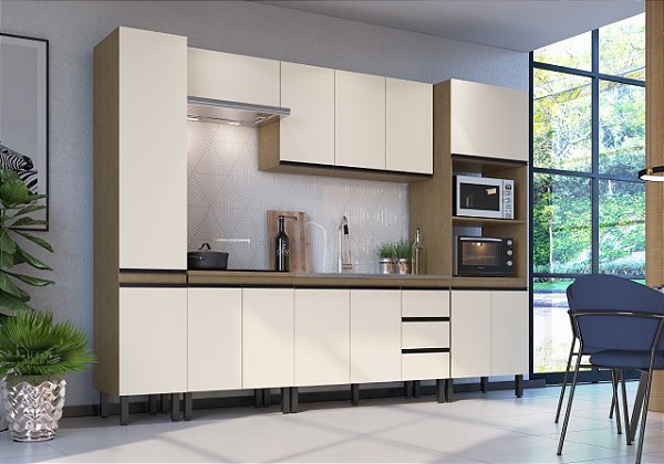 Cozinha Planejar  Ebano/Off White
