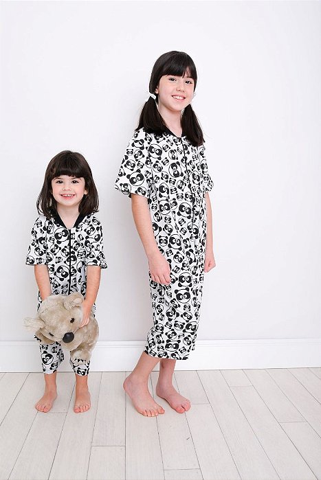 Pijama  Infantil e Teen Panda