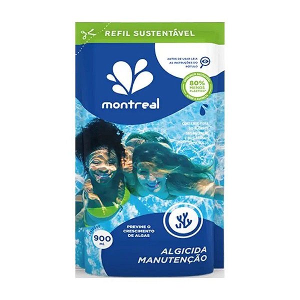 Montreal Algicida Manutenção Refil 900 ml