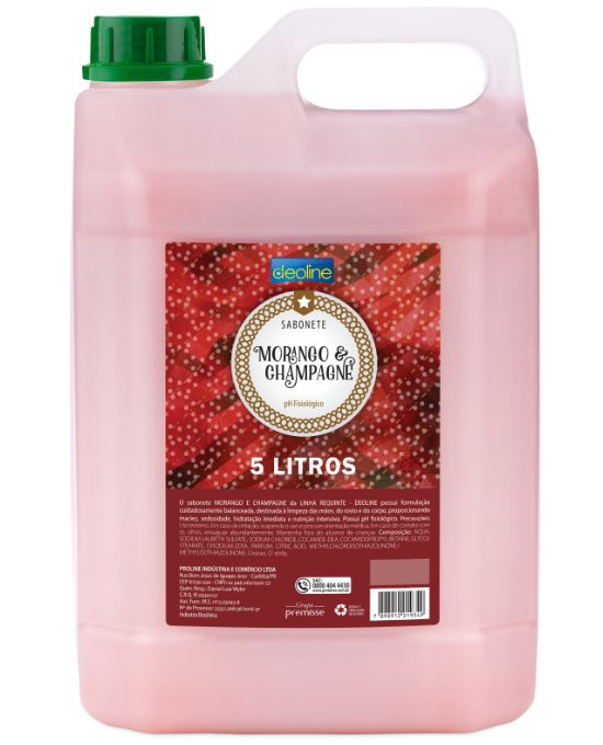 Deoline Sabonete Morango com Champagne 5L