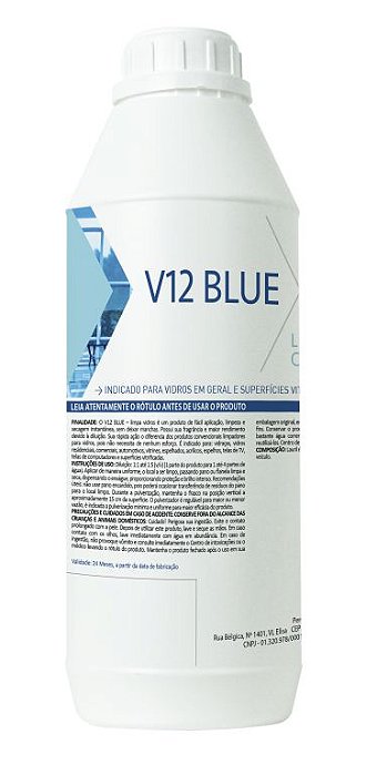 Perol V12 Blue Limpa Vidros 1 Litro