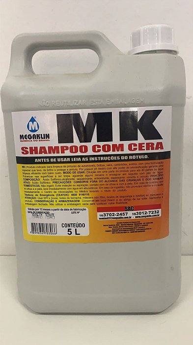 Megaklin Detergente Automotivo c/ Cera