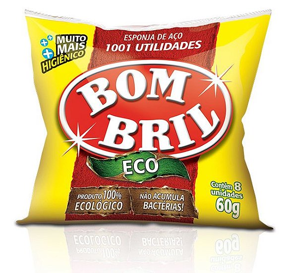 Bombril Esponja de Lã de Aço 60 g c/ 08 un.