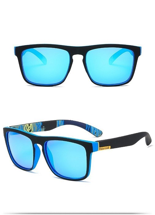 Óculos de Sol Polarizado Espelhado Azul