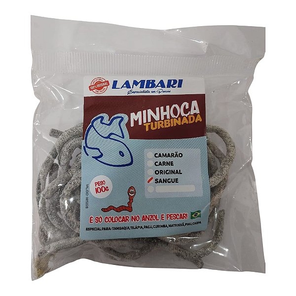 Kit 2 Isca Minhoca Turbinada para Pesca