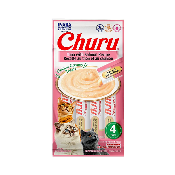 Churu Atum com salmão para Gatos 56 g