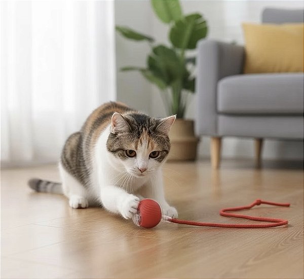 Brinquedo Interativo Bolinha Automática para Gatos