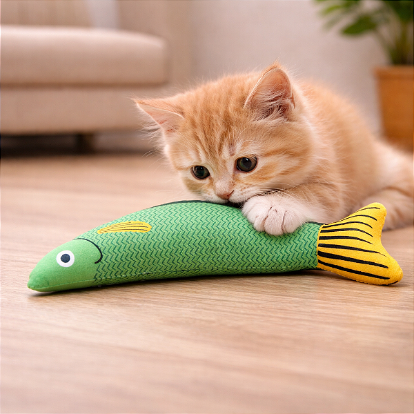 Brinquedo Peixe com Catnip para Gatos