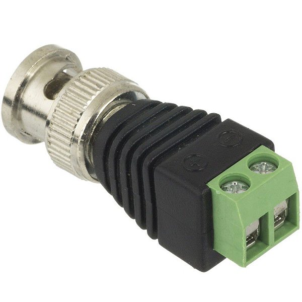 CONECTOR BNC MACHO COM BORNE