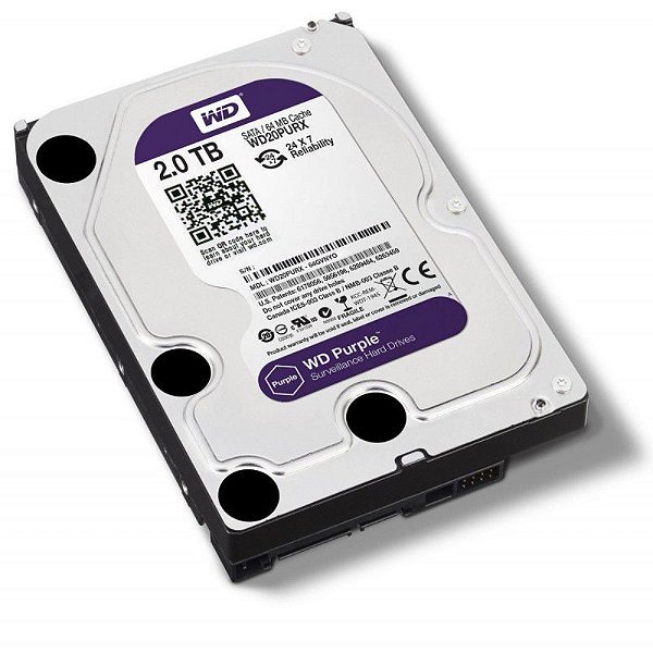 HD SATA WESTERN DIGITAL PURPLE 2.0TB - INTELBRAS