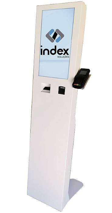 TOTEM 21 POLEGADAS VERTICAL TOUCHSCREEN COM IMPRESSORA NÃO FISCAL, PINPAD E LEITOR 2D - IDX START