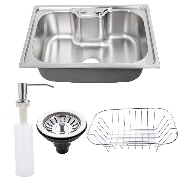 Cuba Cozinha Aço Inox Gourmet Com Acessórios