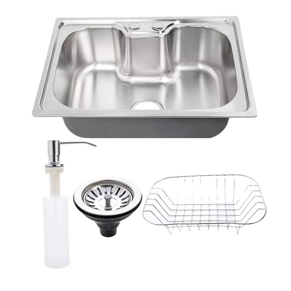 Cuba Cozinha Aço Inox Gourmet Sobrepor ou Embutir Tamanho 50 x 40 cm