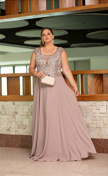 vestido de festa longo tamanho 48