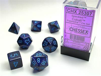 Speckled® Polyhedral Cobalt™ 7-Die Set  - Importado