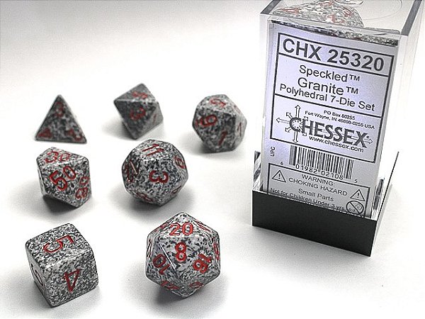 Speckled® Polyhedral Granite™ 7-Die Set - Importado