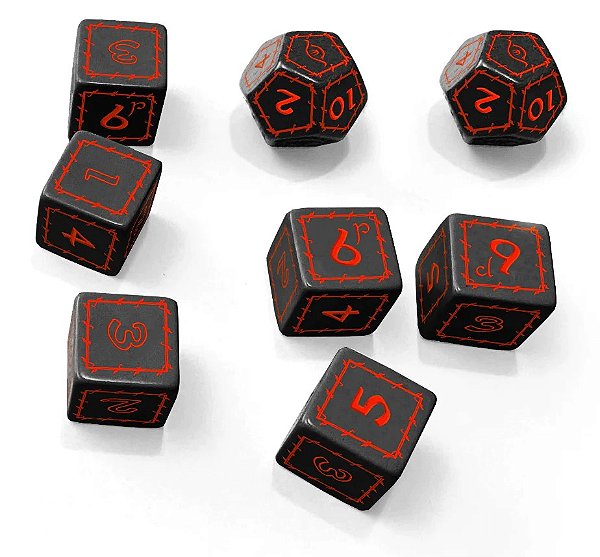 The One Ring Black Dice Set - Importado