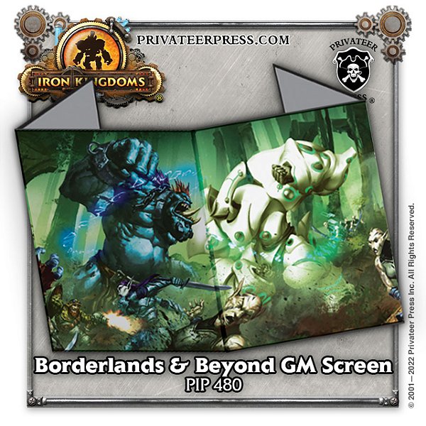 IRON KINGDOMS RPG: BORDERLANDS GM SCREEN - Importado