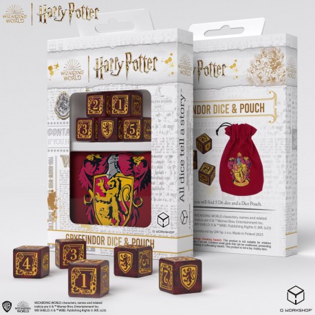 Harry Potter. Gryffindor Dice & Pouch - Importado