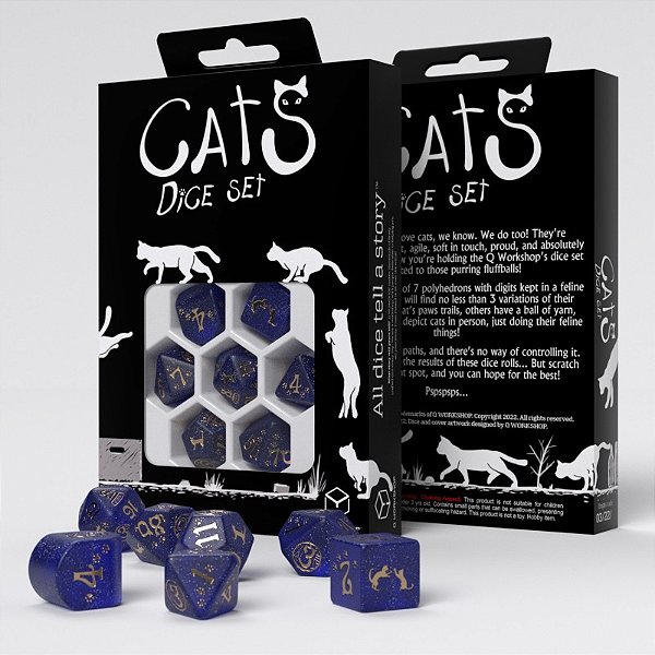 CATS Modern Dice Set: Meowster - Importado