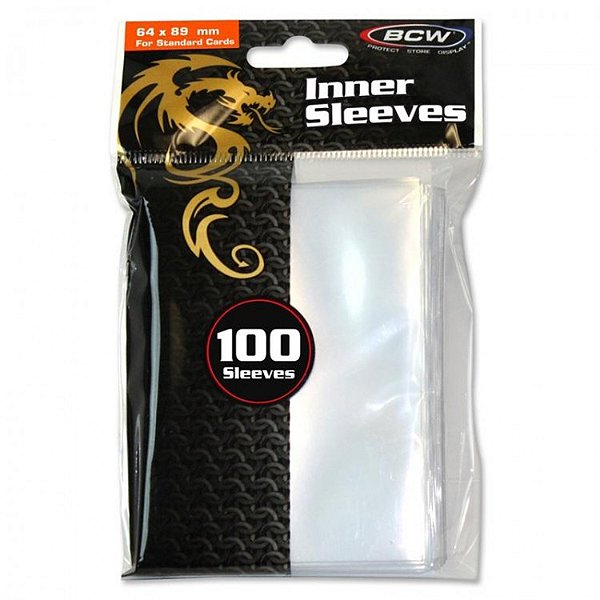 Deck Protector: Inner Sleeve 64x89mm (100) - Importado