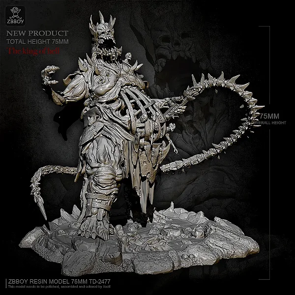 Miniaturas - The King of Hell - 75mm - Importado