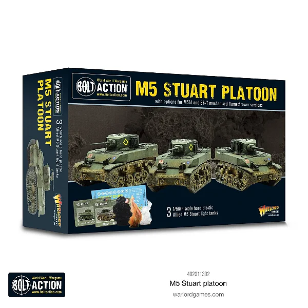 Bolt Action - M5 Stuart Platoon - Importado