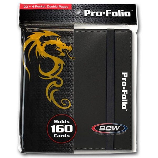 Binder: 4-Pocket: Pro-Folio: Black - Importado