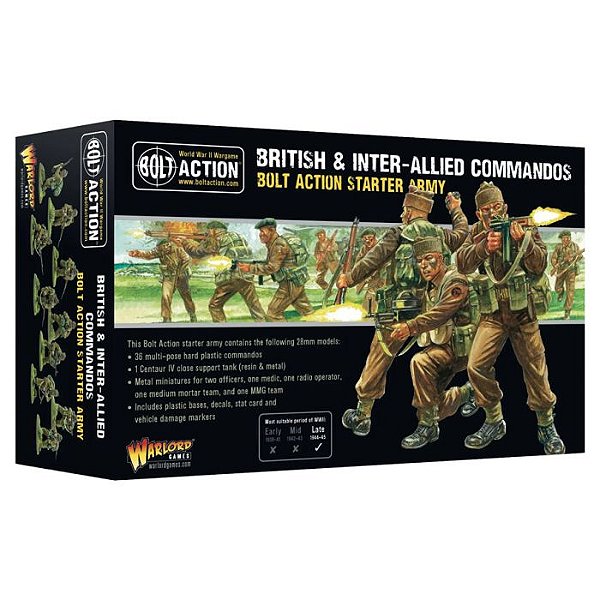 Bolt Action: British & Inter-Allied Commandos Starter Army - Importado