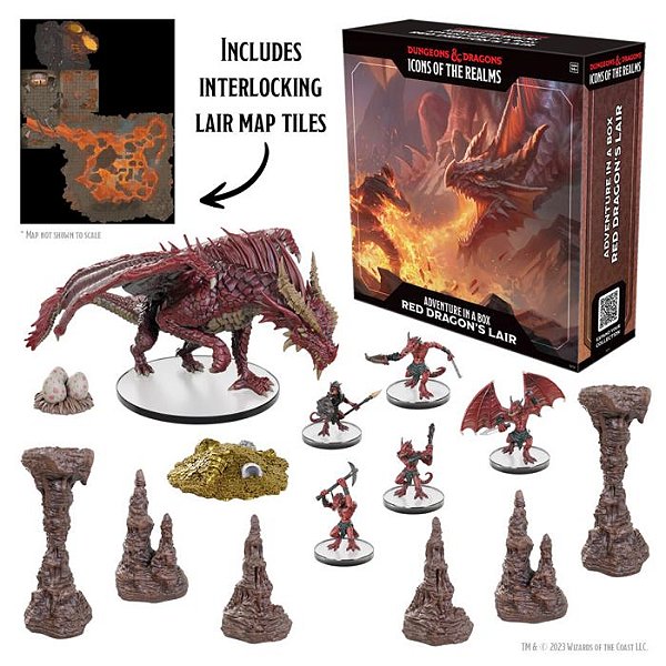 D&D: Icons of the Realms: Adventure in a Box: Red Dragon's Lair - Importado