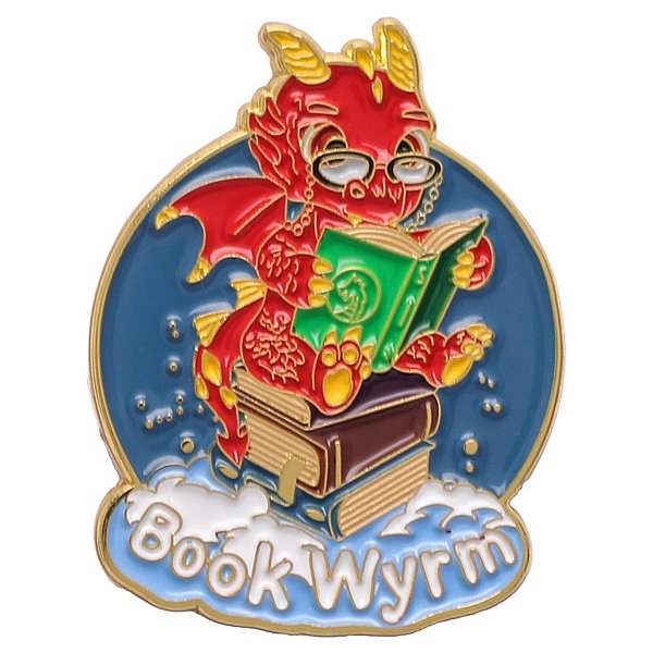 Enamel Pin: Quest's Reward: Book Wyrm