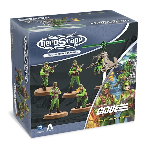 G.I. JOE Heroscape: Greenshirts & Battle Copter Common Army Expansion