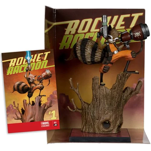 Marvel Wave 7 Rocket Racoon A Chasing Tale #1 1:6 Scale Posed Figure with Scene and Comic