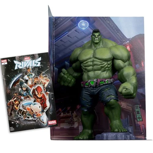 Marvel Rivals Wave 1 The Hulk 1:6 Scale Posed Figure with Scene and Comic