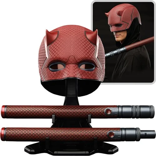 Daredevil Marvel Legends Daredevil: Born Again Mask and Billy Club Prop Replicas