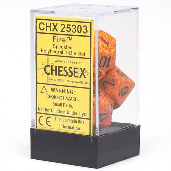 Kit de Dados - Speckled - Fire - 7 Dados - Importado