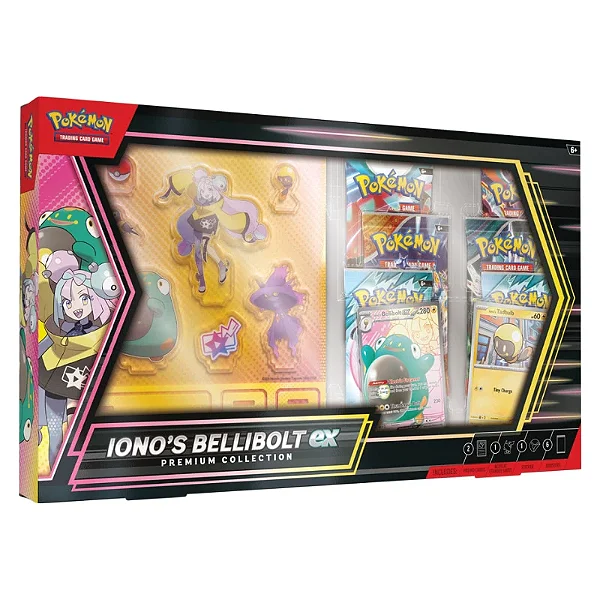 Pokémon TCG: Iono's Bellibolt ex Premium Collection - Inglês