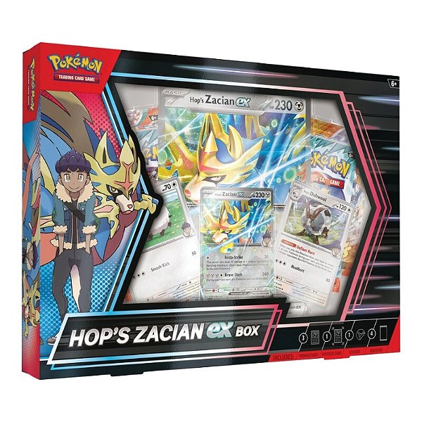 Pokémon TCG: Hop's Zacian ex Box - Inglês