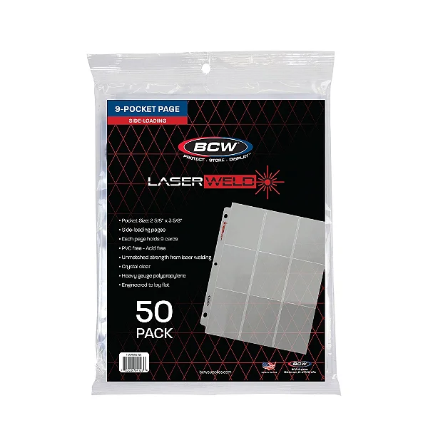 LaserWeld® 9-Pocket Page - Side Load (50 CT. Pack)