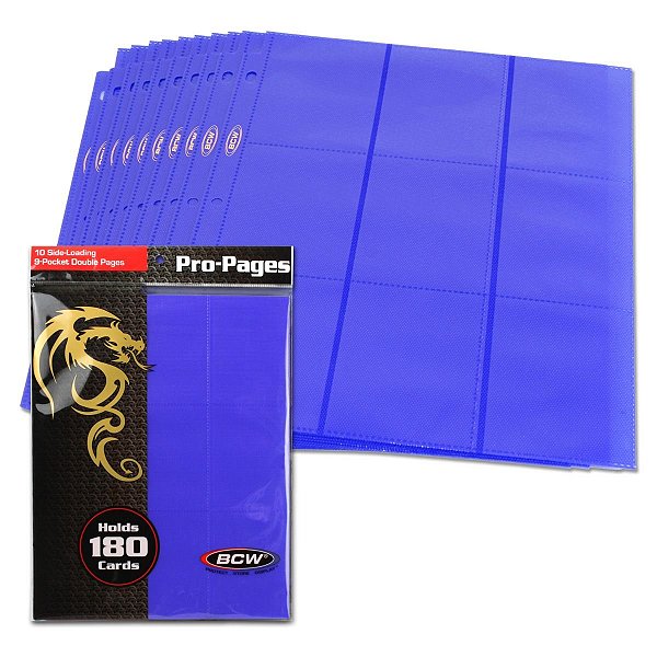 Side Loading 18-Pocket Pro Pages - Blue