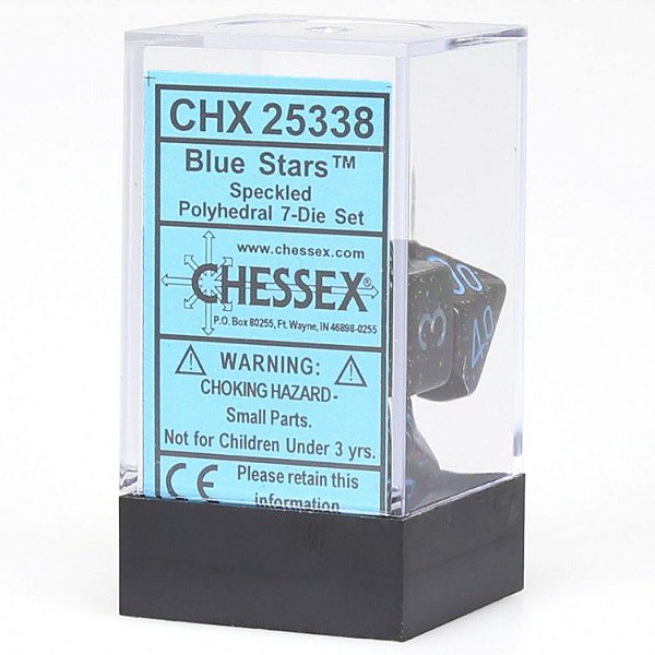 Kit de Dados - Speckled - Blue Stars - 7 Dados - Importado