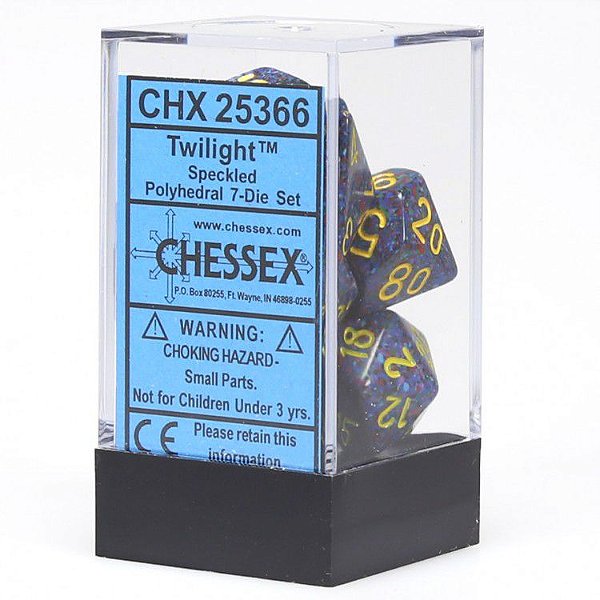 Kit de Dados - Speckled - Twilight - 7 Dados - Importado