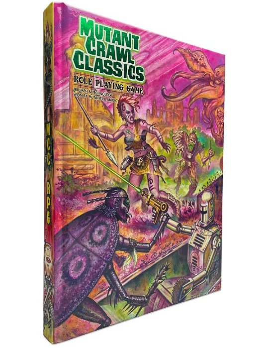 Mutant Crawl Classics Core Rulebook – Hardcover (Post Apocalyptic RPG, Hardback)