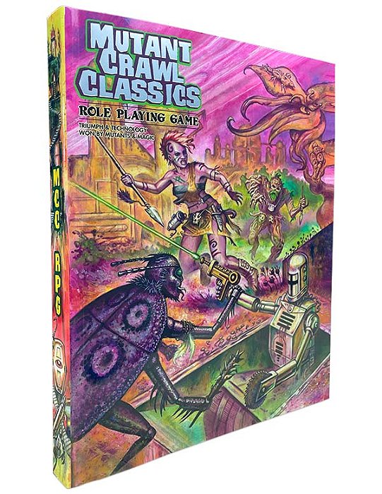 Mutant Crawl Classics Core Rulebook – Softcover (Post Apocalyptic RPG, Softcover)