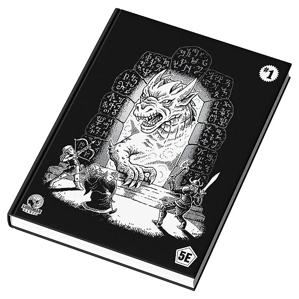 Old School Adventures #1: Ruins of the Twilight Marches (B/W Silver Foil cover)
