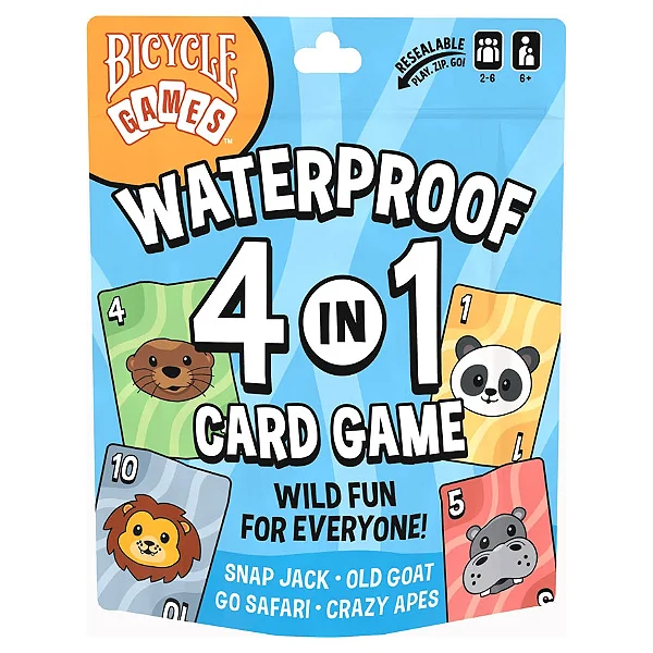 Bicycle: Waterproof 4 in 1 Card Games