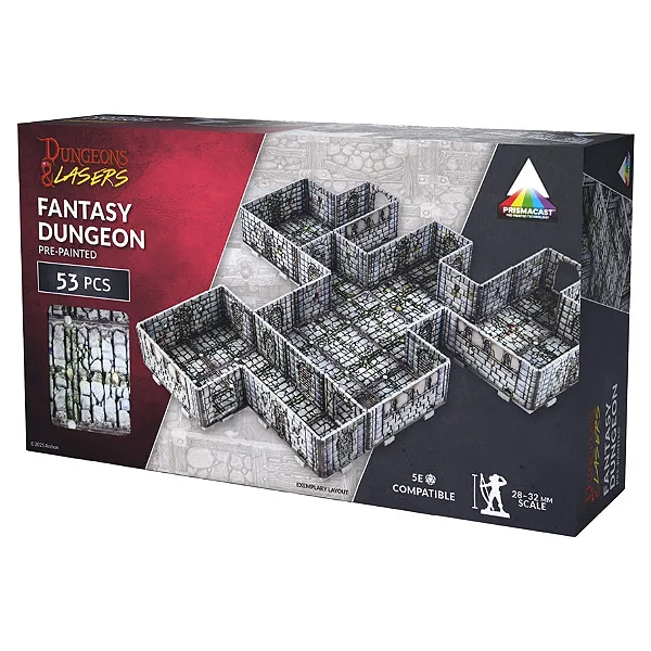Dungeons & Lasers: Fantasy Dungeon: Pre-Painted