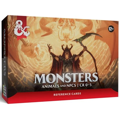 Dungeons & Dragons Trove Monsters Animals and NPCs Reference Cards