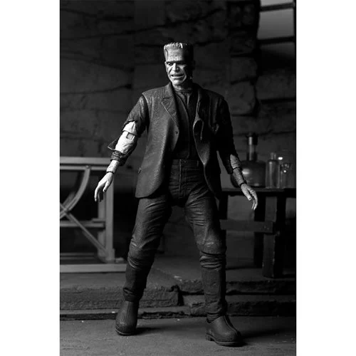 Universal Monsters Ultimate Bride of Frankenstein Frankenstein's Monster B&W Version 7-Inch Scale Action Figure